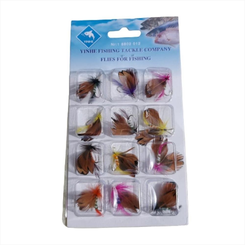 Kit De Pesca Moscas Atrapa Pez Trucha Cachama