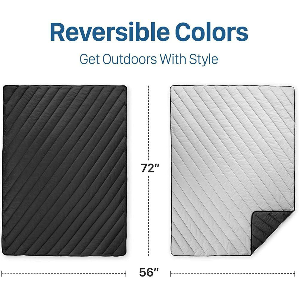 Manta Plegable Para Camping Marca Oceas Color Negro