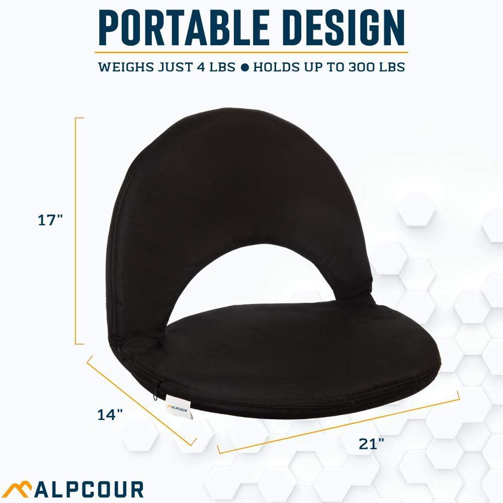Silla Cojin Reclinable Impermeable Para Acampar Azul