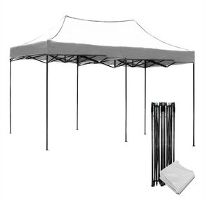 Carpa Toldo 6X3 Plegable Reforzado Impermeable Jardin 3X6 Blanco