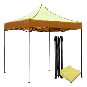 Carpa Toldo 2X2 Plegable Reforzado Impermeable Retractil Amarillo