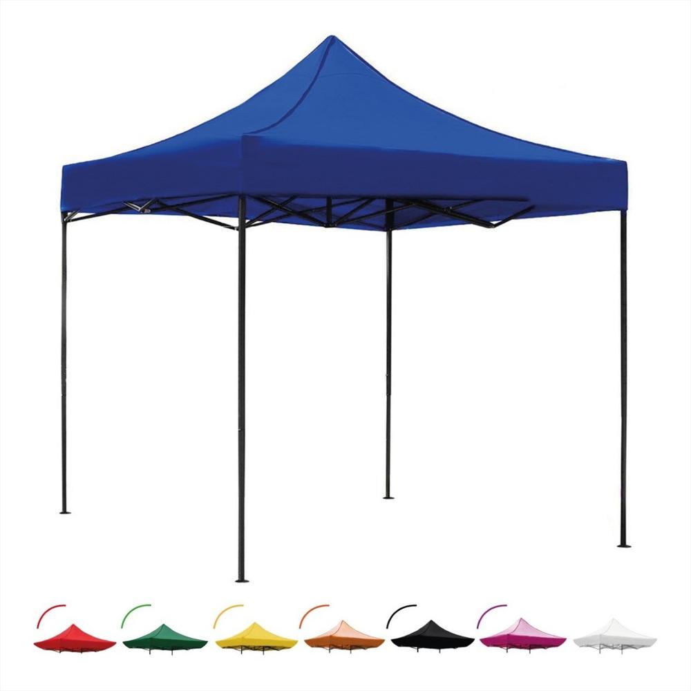 Carpa Toldo 3X3 Plegable Reforzado Impermeable Retractil Azul