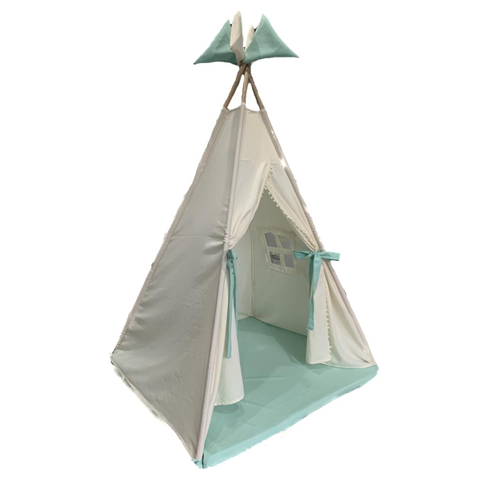 Teepee O Tipi Infantil Carpa Infantil Emilia B Store Beige Verde 1 Inf img #2