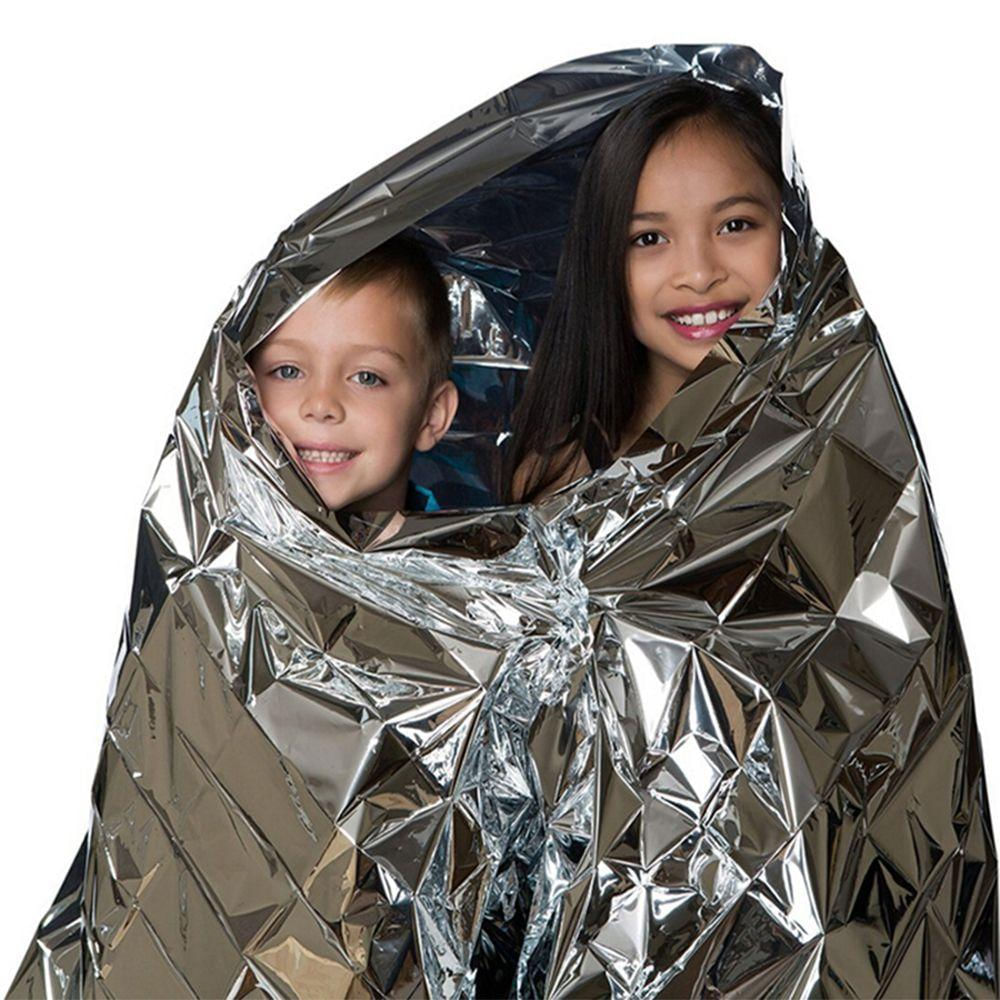 Manta Térmica Camping Dormir Supervivencia Emergencia Color Plata