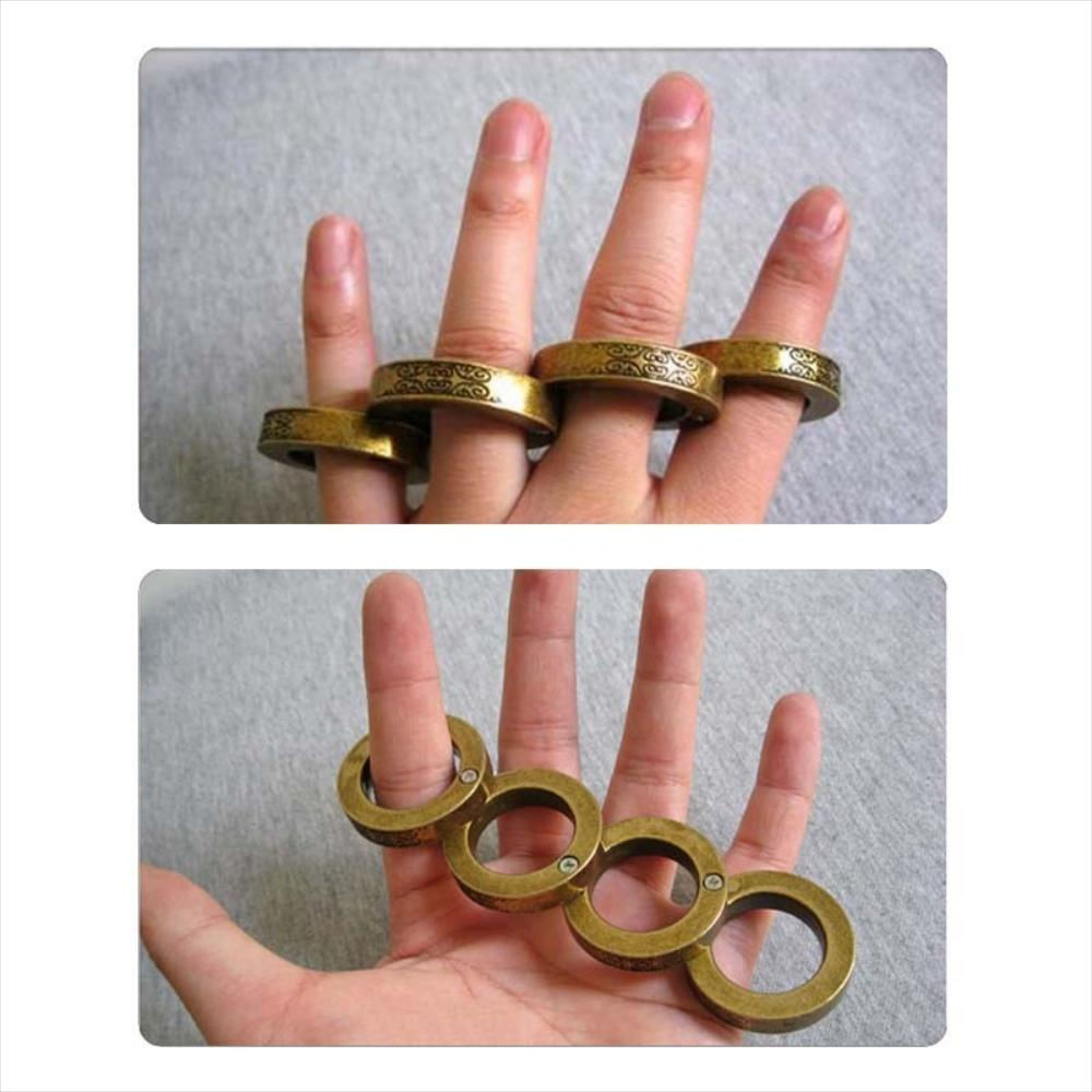 Manopla Plegable Anillo Mágico Defensa Personal Acero Rf A4 img #3