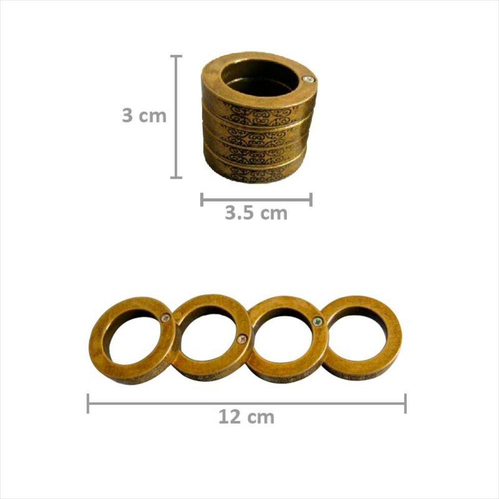 Manopla Plegable Anillo Mágico Defensa Personal Acero Rf A4 img #4