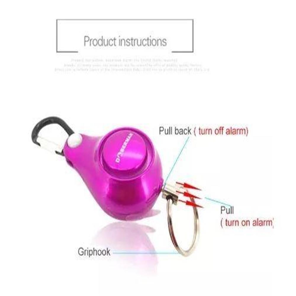 Alarma De Autodefensa Personal Mini Llavero Seguridad 100Db img #3