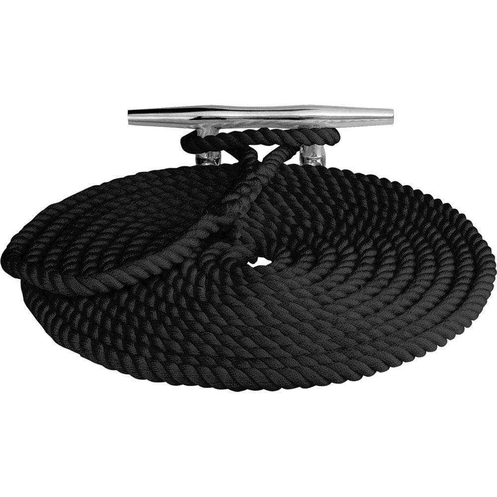 Sea Dog Twisted Nylon Dock Line 12 X 35 Negro img #1