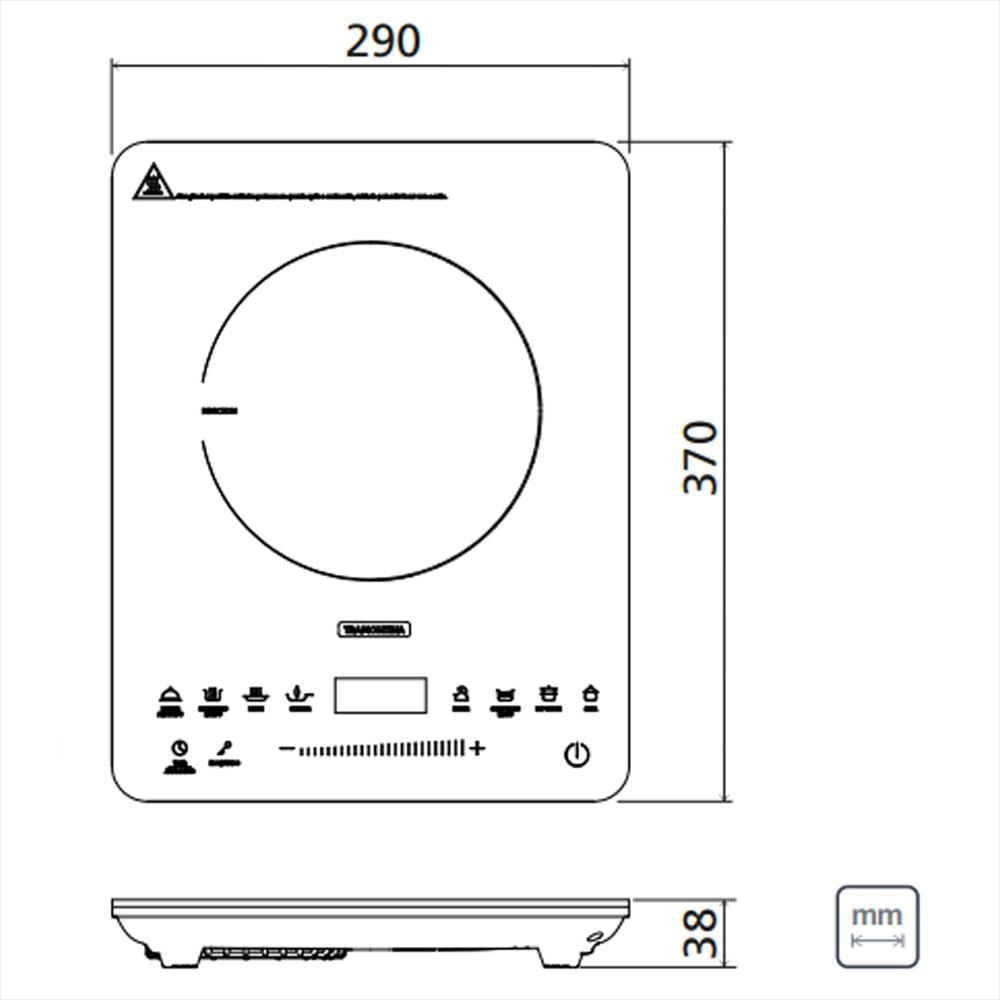 Cocina De Inducción Portátil Tramontina 94714/131 Negro img #3