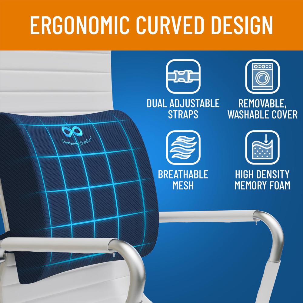 Cojín Lumbar Everlasting Soporte Ergonómico Para Silla img #4