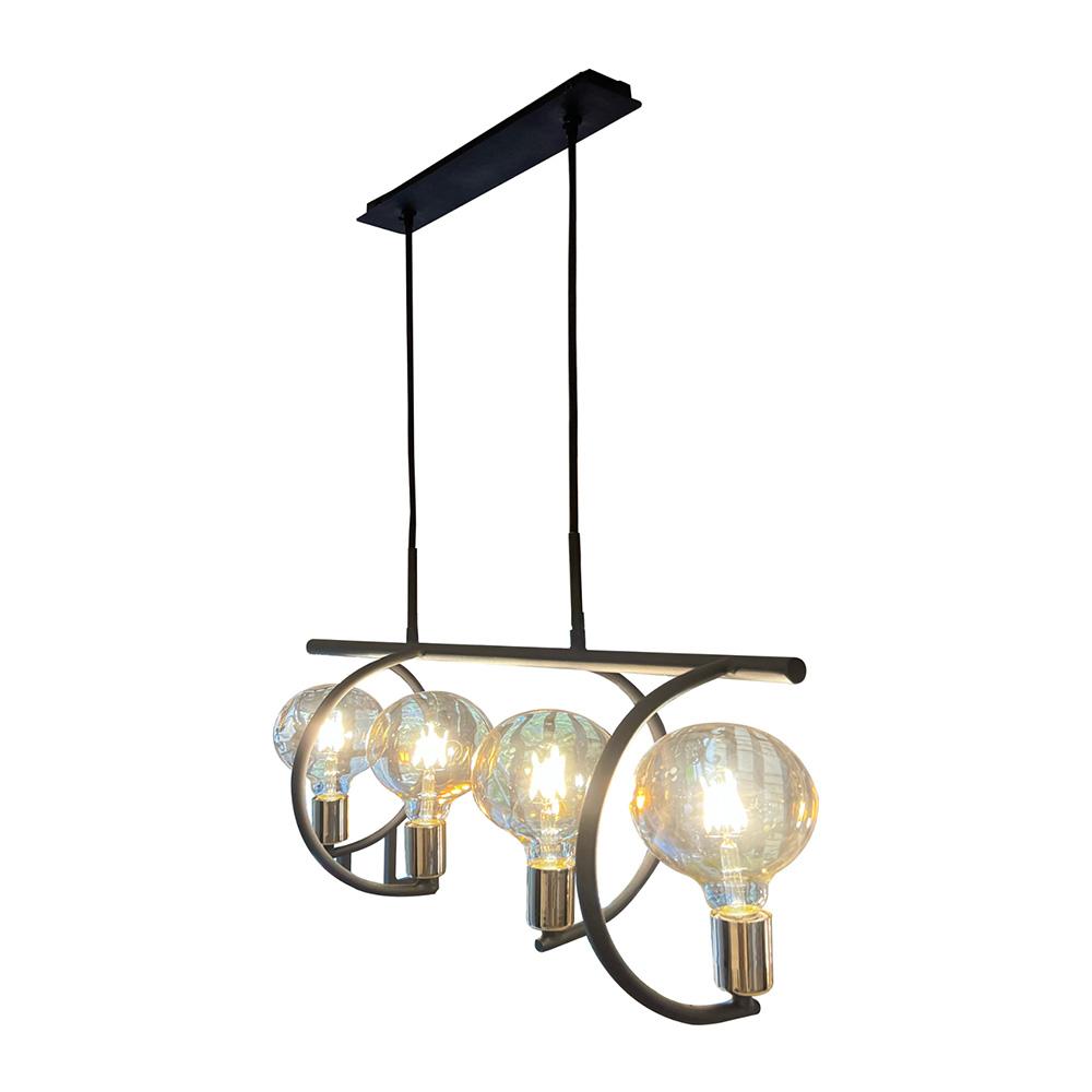 Lámpara De Techo 4 Luces Led Decorativa