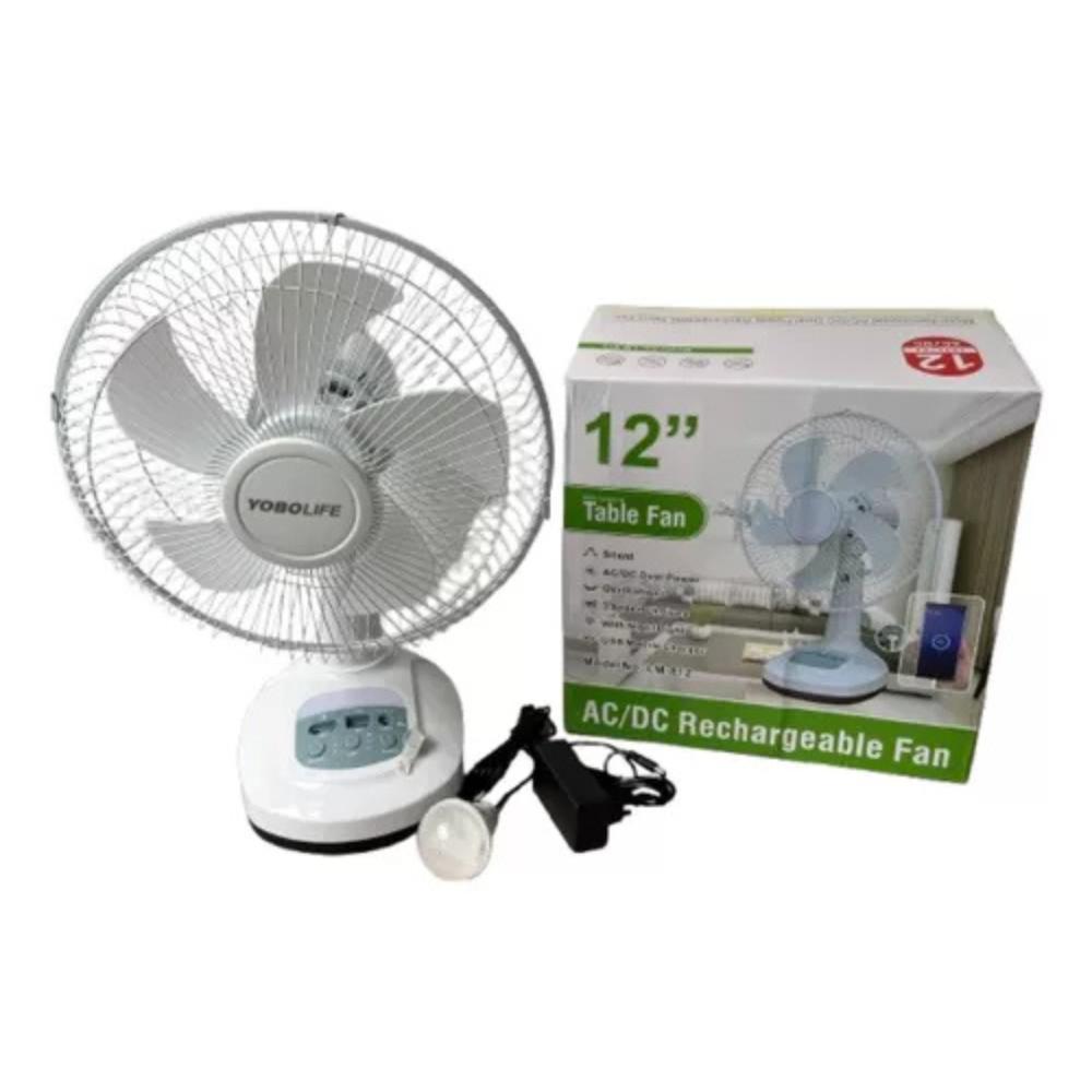 Ventilador Multifuncional Recargable 12 Pulgadas D 07 img #2