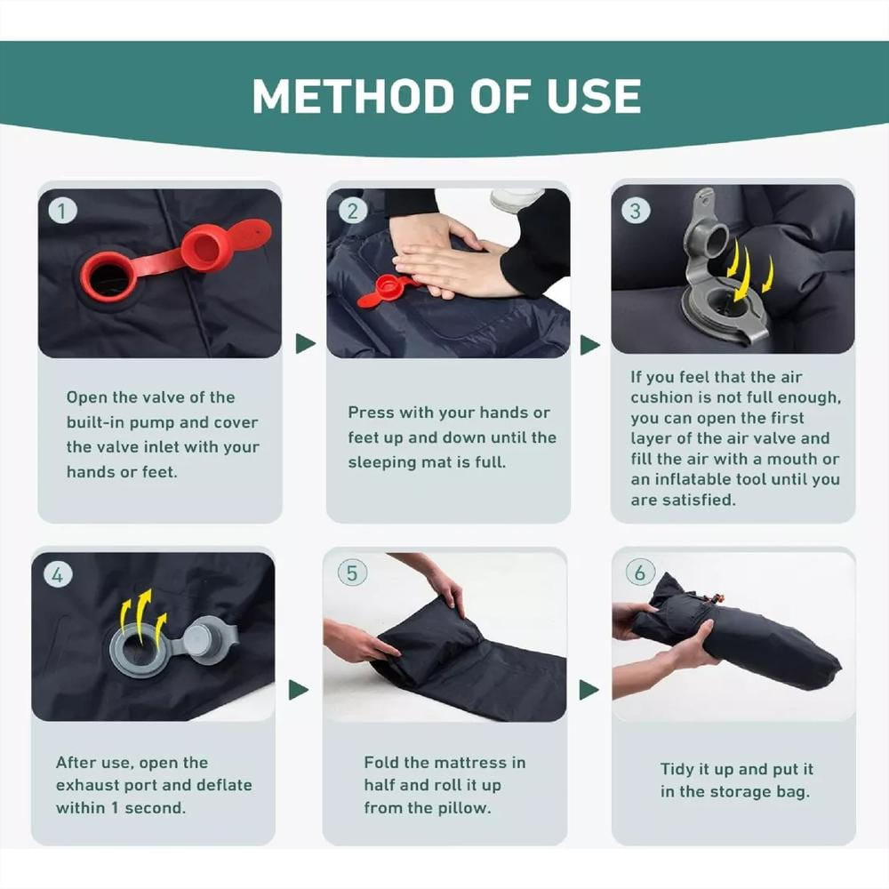 Colchoneta Autoinflable, Ligera Y Compacta Para Aventuras img #3