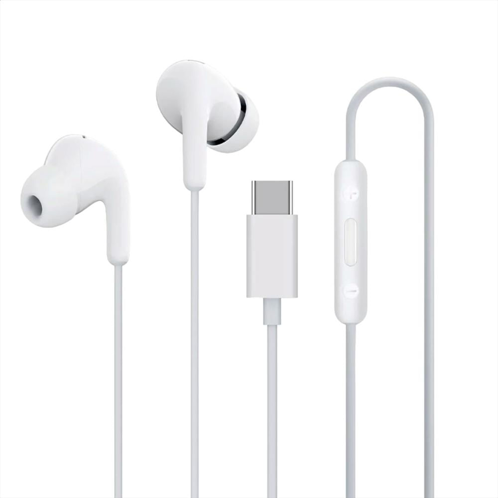 Xiaomi Audífonos Conexión Tipo C / Control Integrado, Wht Xiaomi Audífonos Conexión Tipo C / Control Integrado, Wht