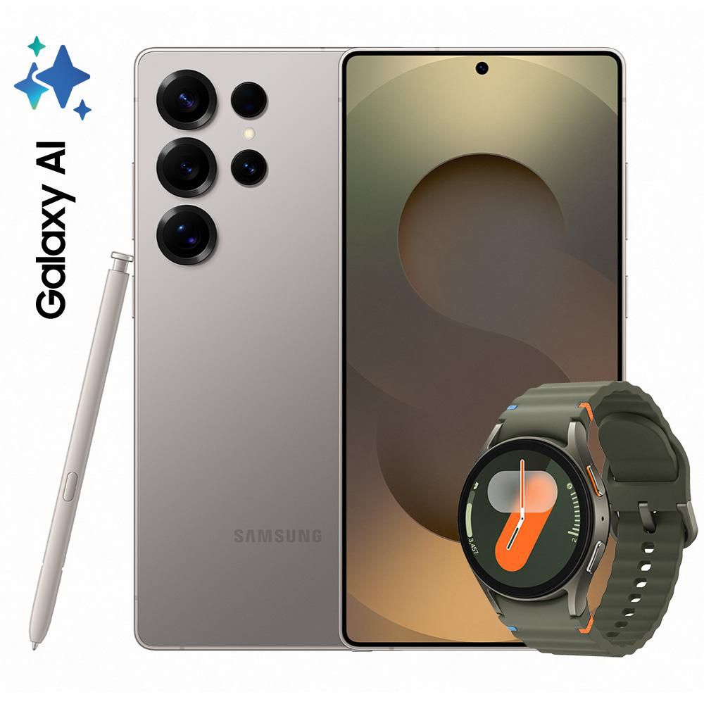 Celular SAMSUNG GALAXY S25 ULTRA 5G 256 GB 12 GB RAM GRIS + GALAXY WATCH7 40MM BT