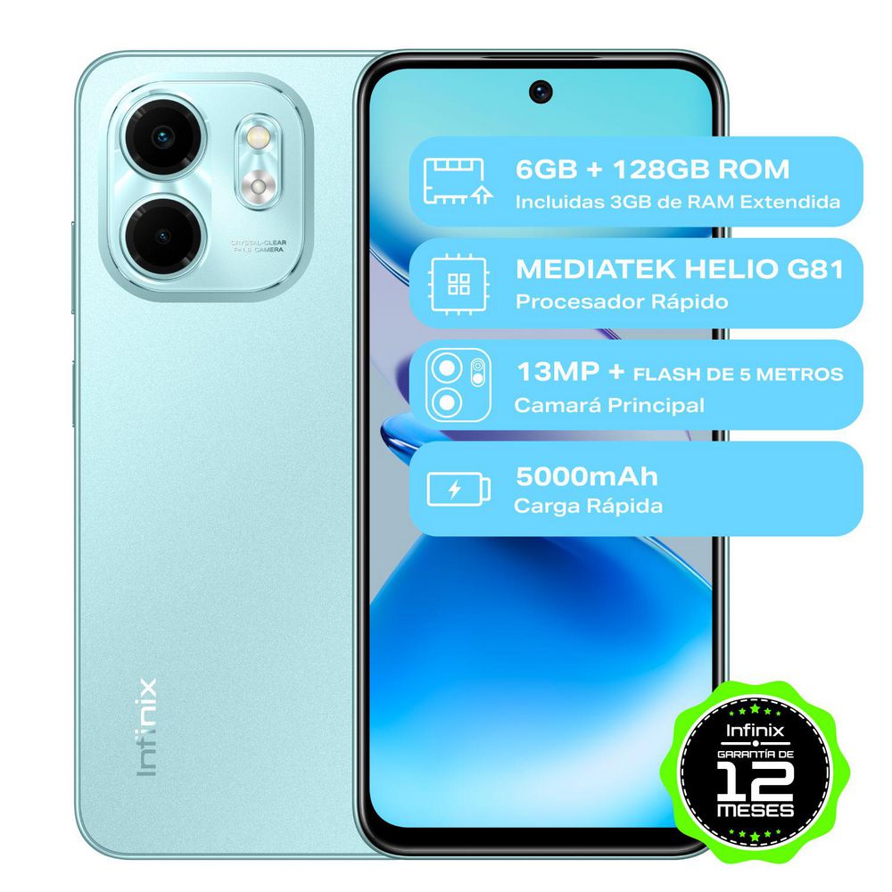 Celular INFINIX SMART 9 128 GB 3 GB RAM Verde