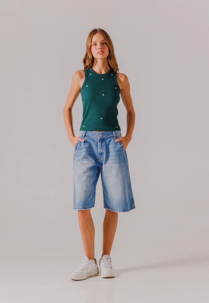 Camiseta Manga Sisa Bordada PEOPLE  84710 img #4