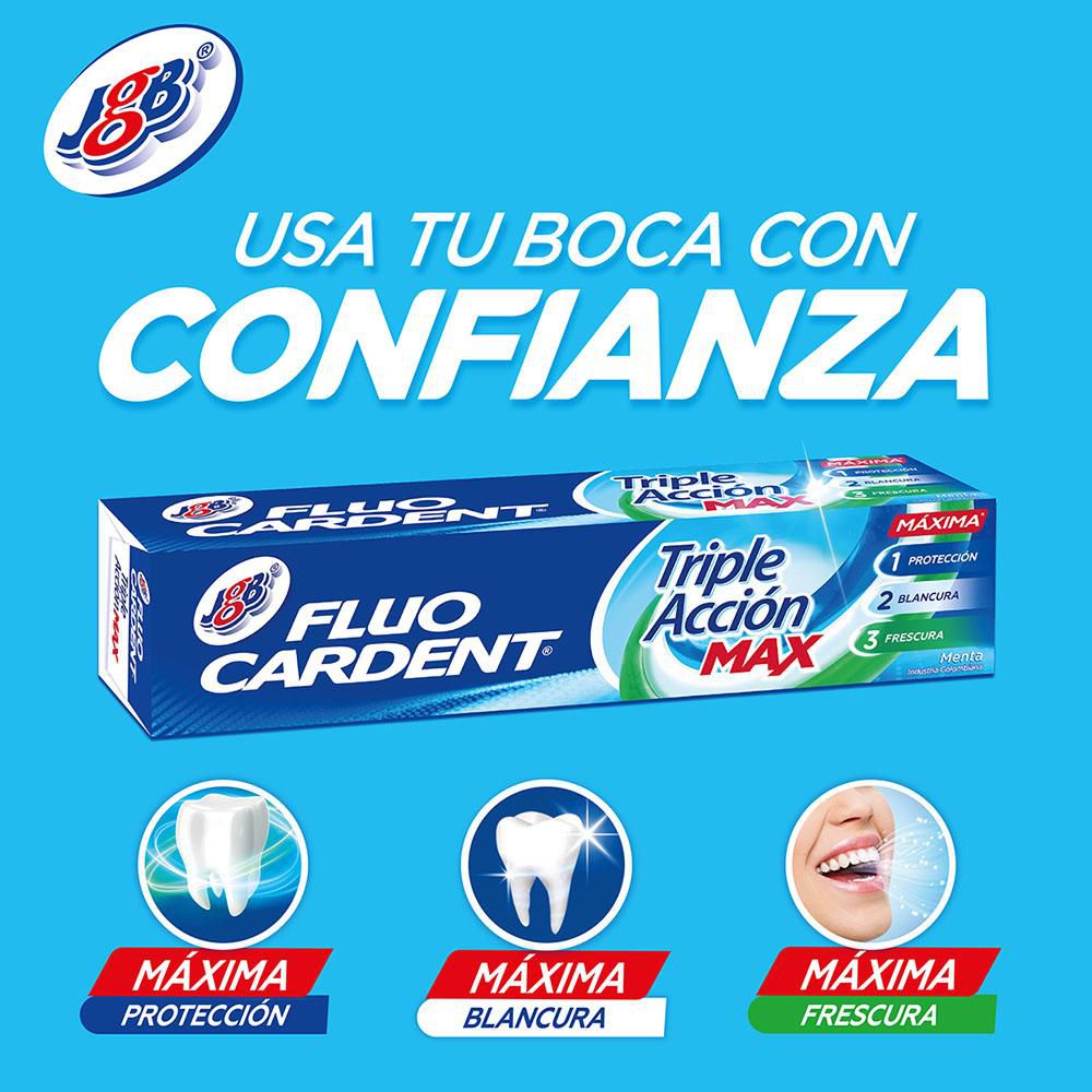 Crema dental  FLUOCARDENT triple acción max x3und  (225  ml) img #2