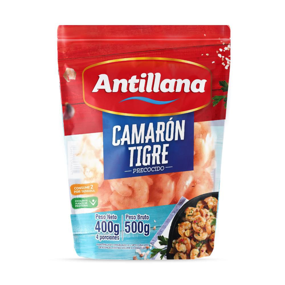 Camarón tigre ANTILLANA Precocido (400 gr)