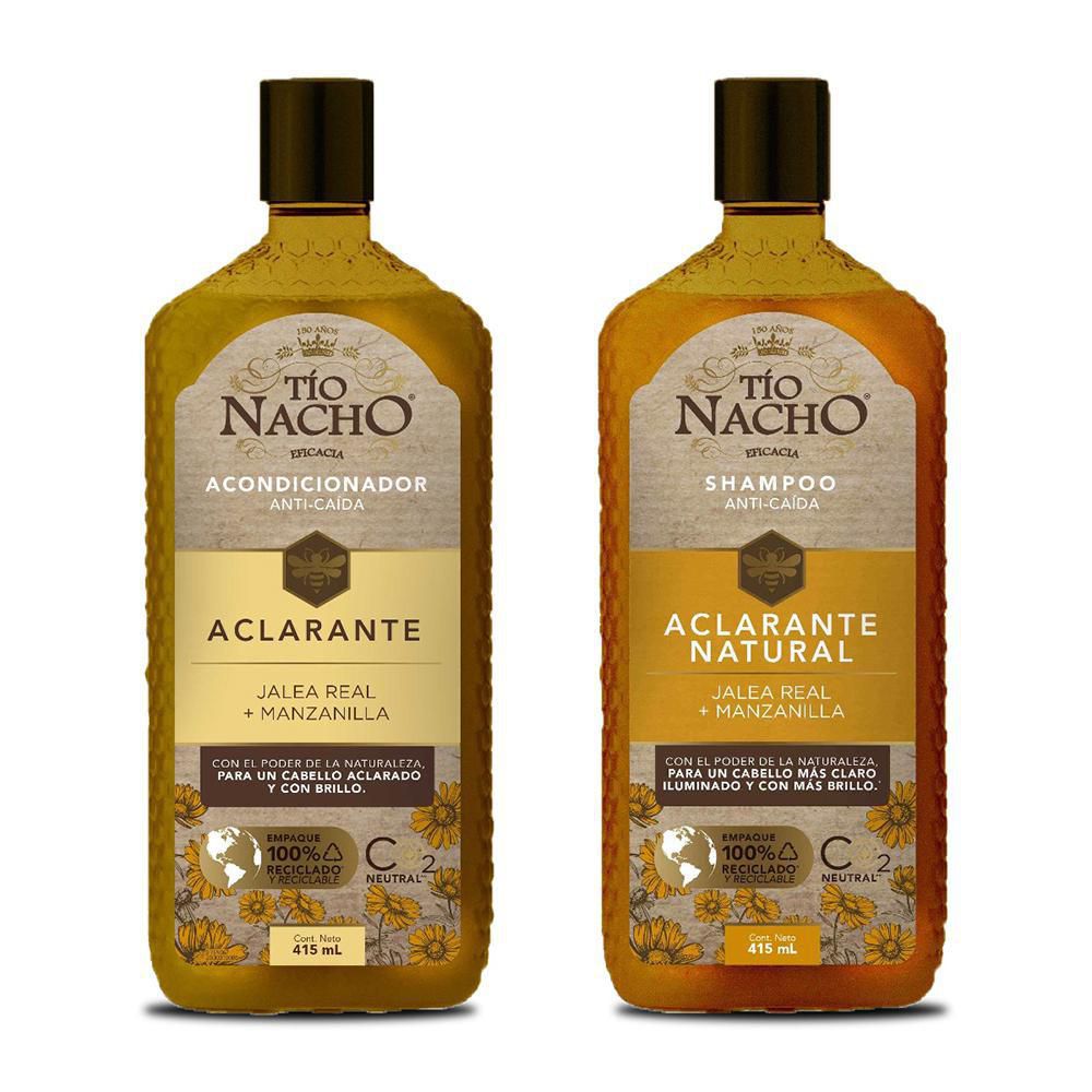 Shampoo TIO NACHO aclarante + acondicionador (830 ml)