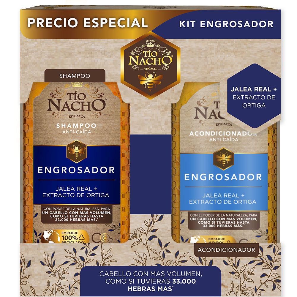Shampoo TIO NACHO engrosador + acondicionador (2 UNIDAD)