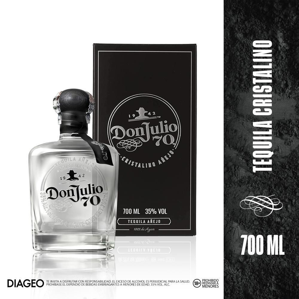 Tequila DON JULIO 70 cristalino añejo (700 ml)