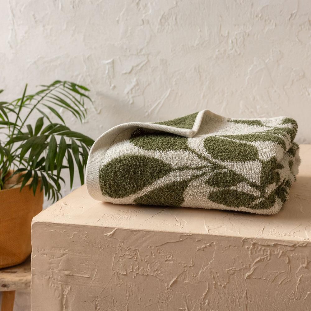 Toalla Jacq Vegetación Descrud Verde 70X140 450 Gr FATELARES 47509 img #2