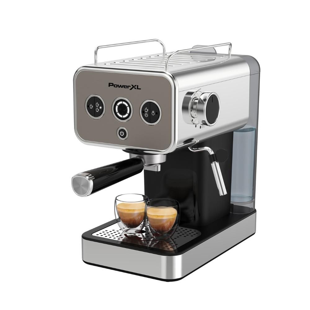 MAQUINA ESPRESSO POWER XL ACERO INOXIDA, 15 BARES DE POTENCIA  Plateado EM01120SPLA img #1