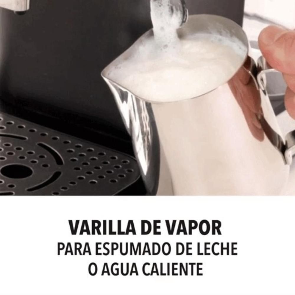 MAQUINA ESPRESSO POWER XL ACERO INOXIDA, 15 BARES DE POTENCIA  Plateado EM01120SPLA img #2