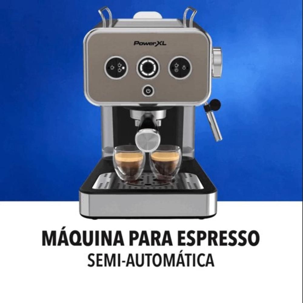 MAQUINA ESPRESSO POWER XL ACERO INOXIDA, 15 BARES DE POTENCIA  Plateado EM01120SPLA img #3