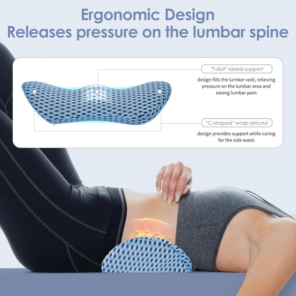 Cojín Lumbar Kasney Neo Espuma Viscoelástica Azul img #3