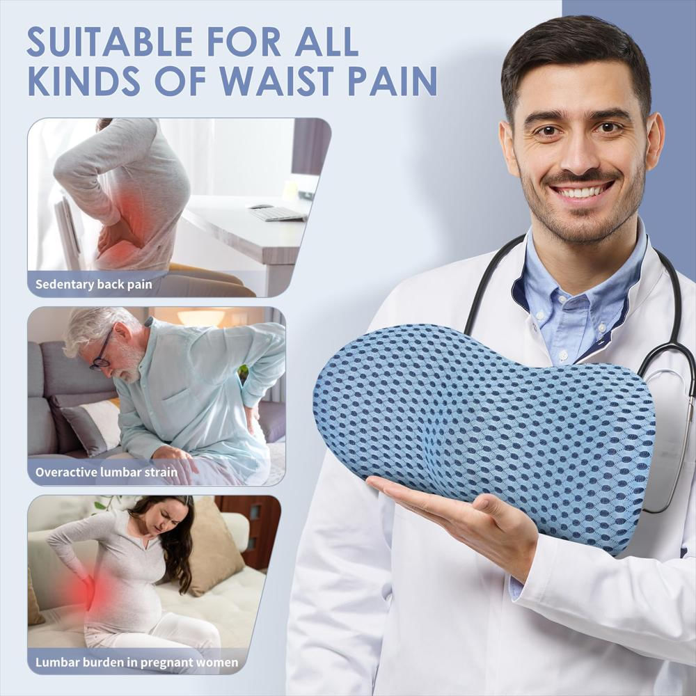 Cojín Lumbar Kasney Neo Espuma Viscoelástica Azul img #4