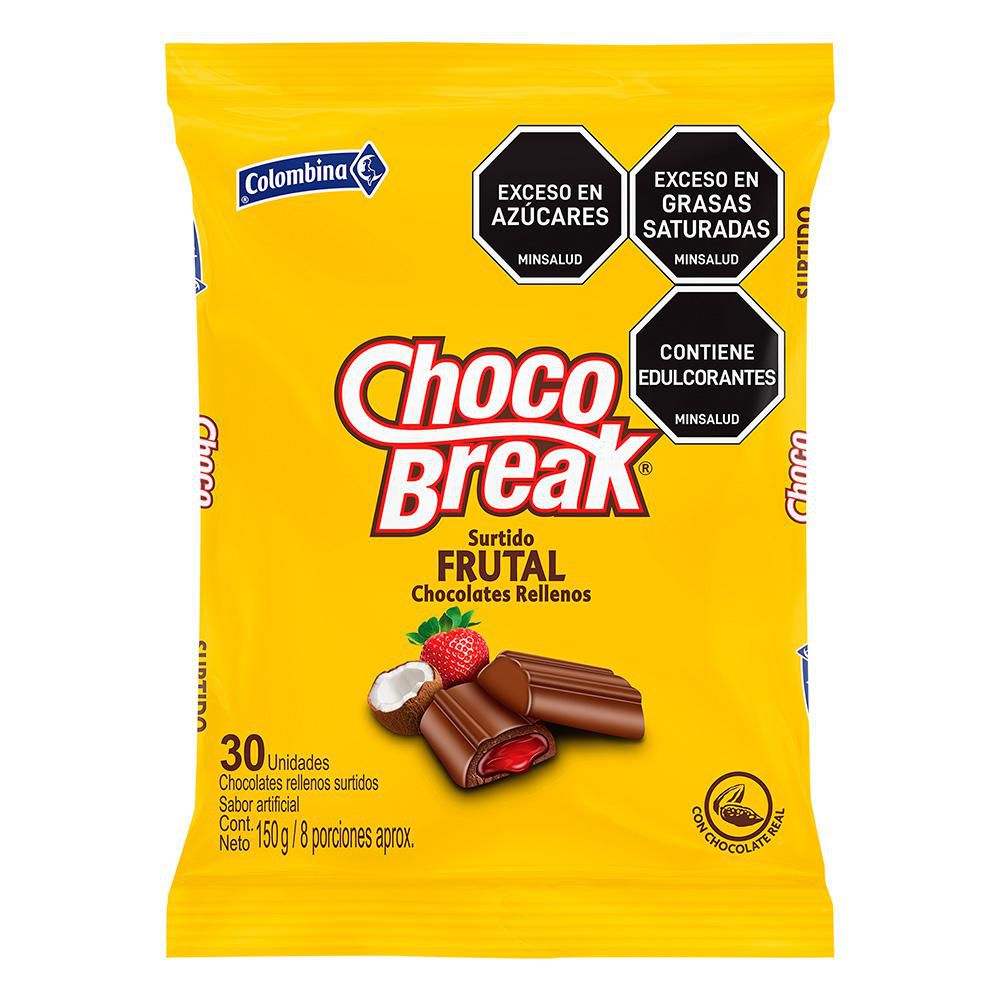 Chocolate CHOCOBREAK Relleno surtido frutal (150 gr)