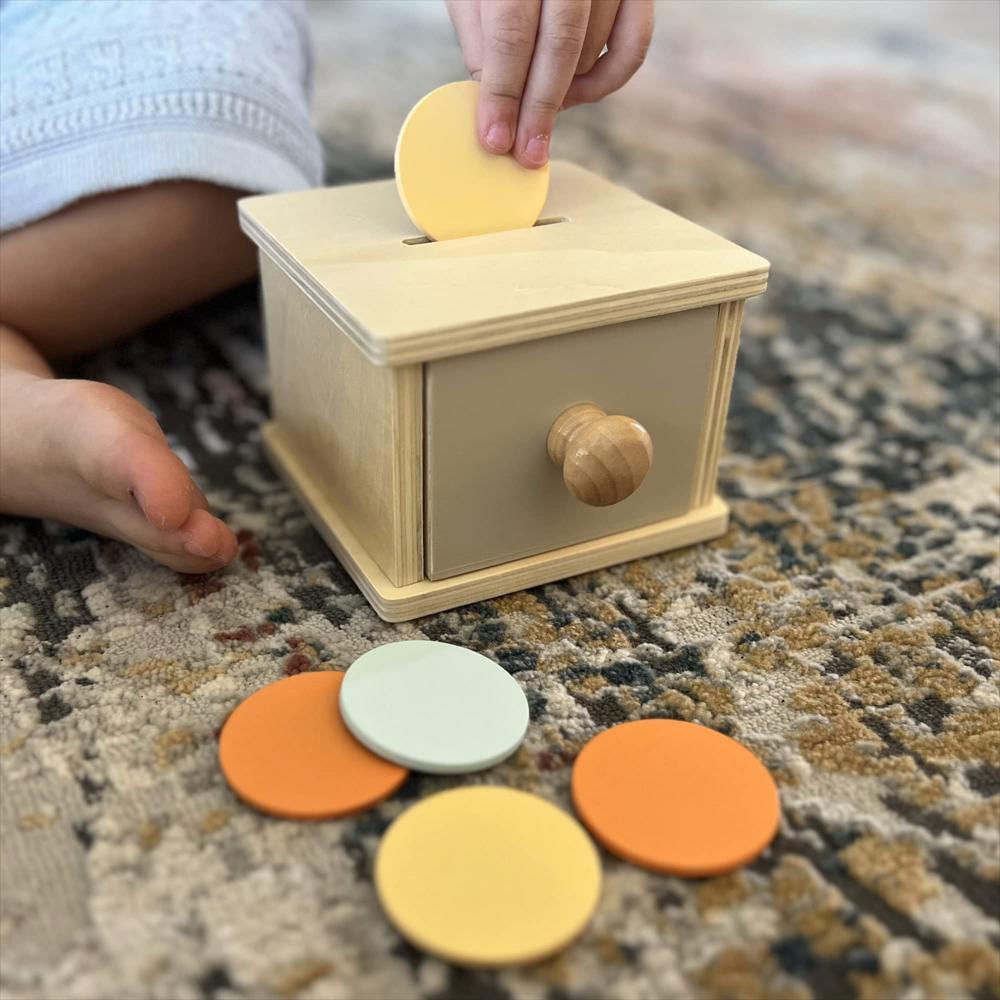 Desarrollo Y Diversión En Madera Montessori Coin Box img #3