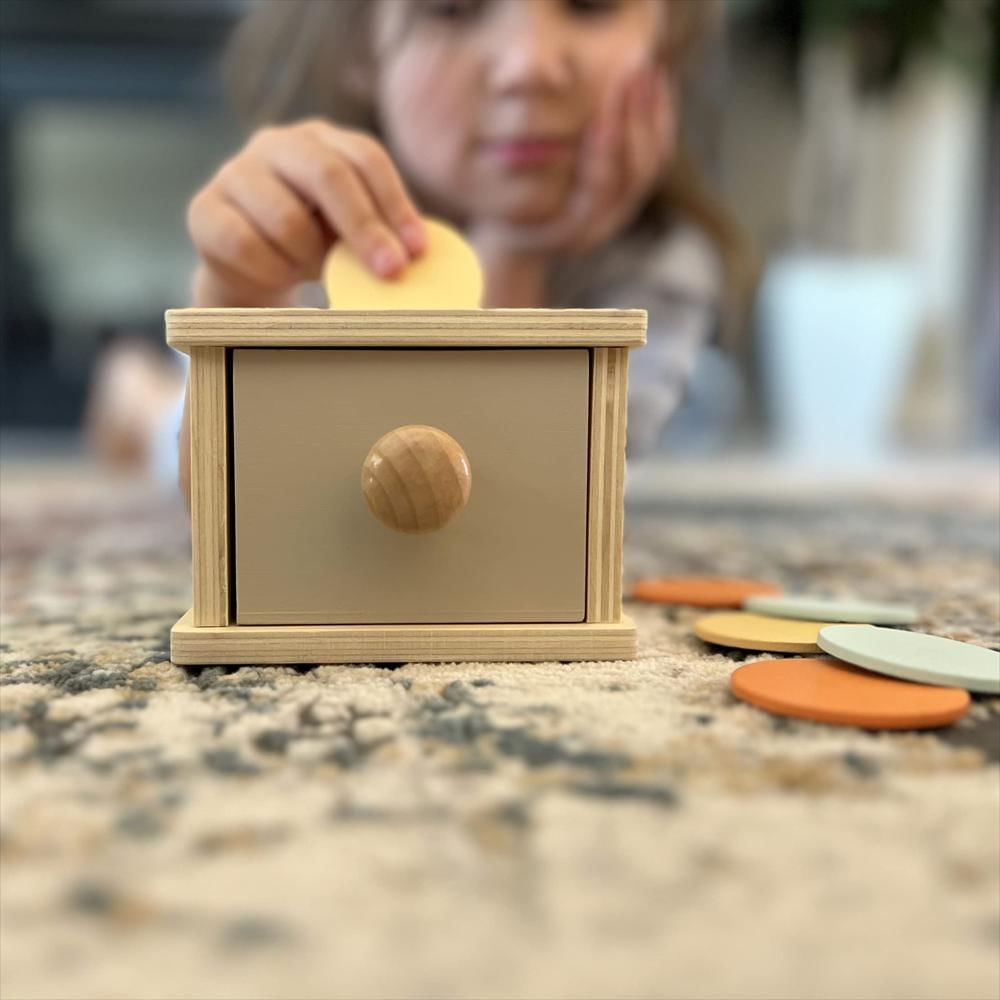 Desarrollo Y Diversión En Madera Montessori Coin Box img #5