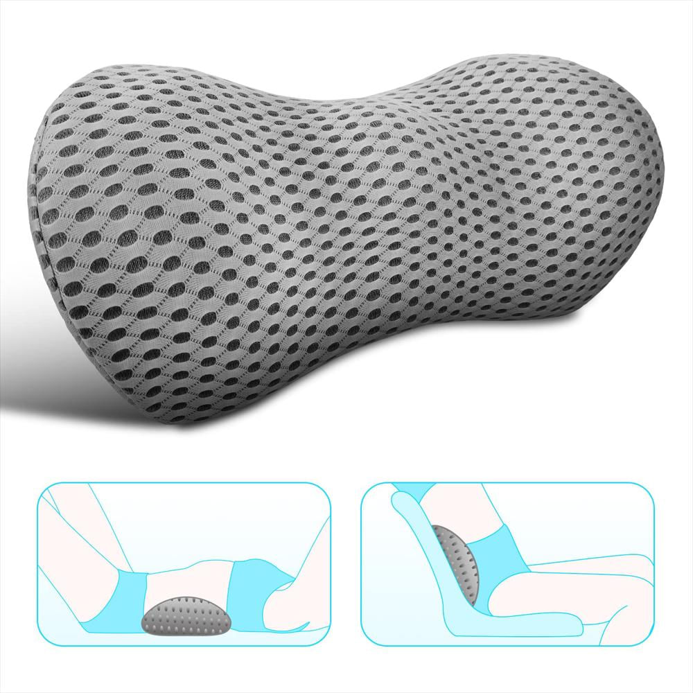 Cojín Lumbar Panduo Espuma Viscoelástica Gris