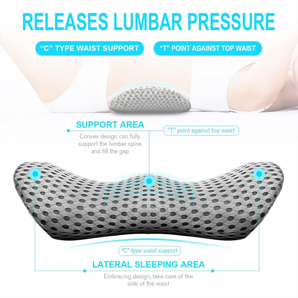 Cojín Lumbar Panduo Espuma Viscoelástica Gris img #2