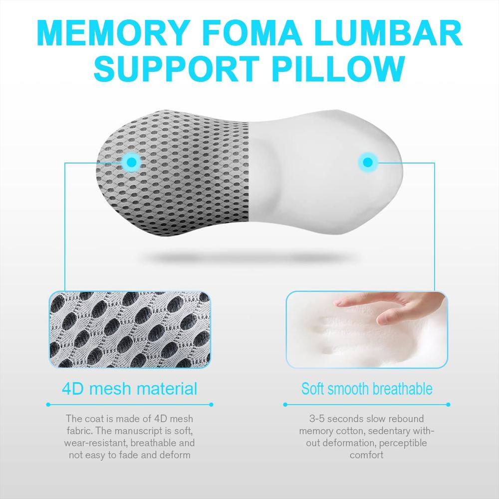 Cojín Lumbar Panduo Espuma Viscoelástica Gris img #3