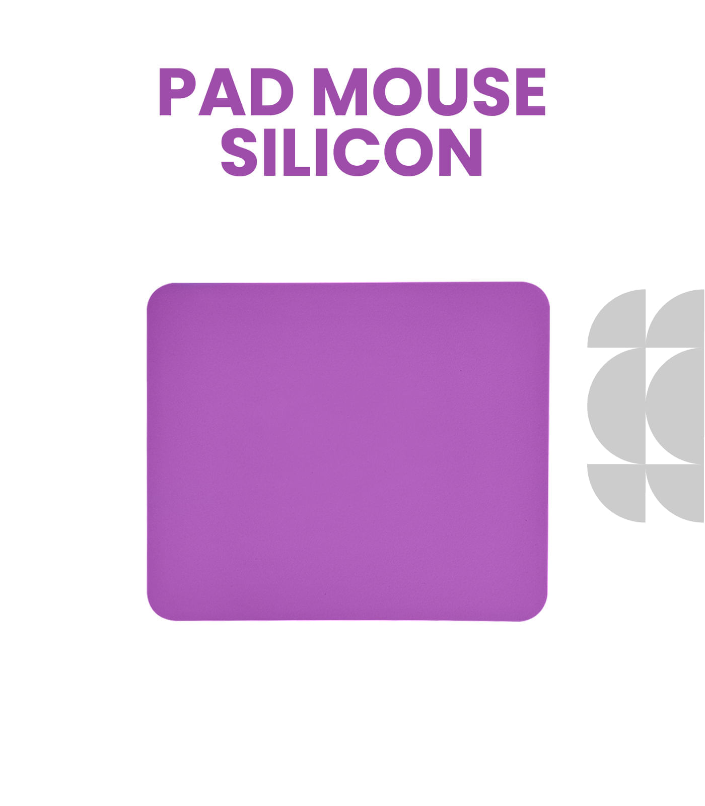 Pad Mouse Plano En Silicona Color Morado