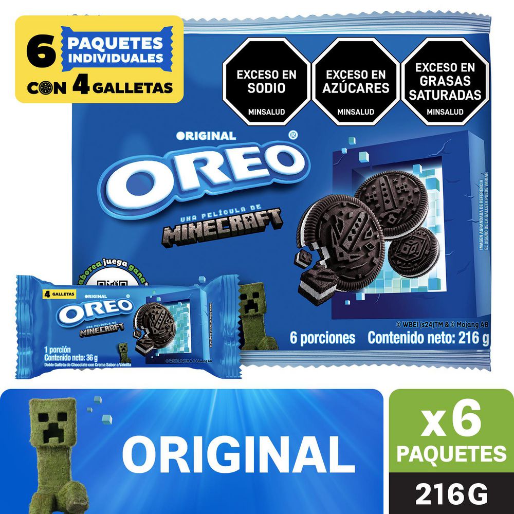 Galletas OREO Original x6und 36g (216 gr)