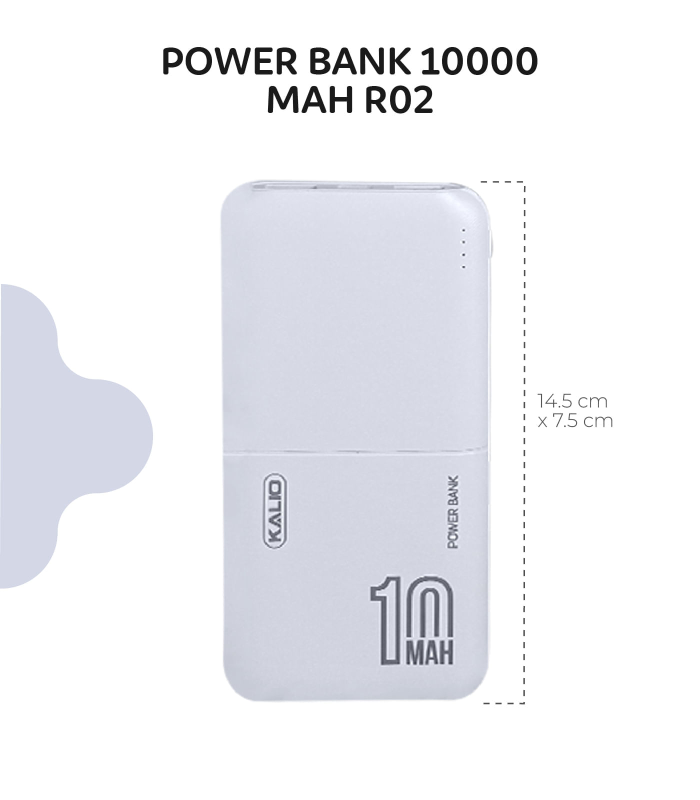 Power bank Mha 10000 R02 Blanco