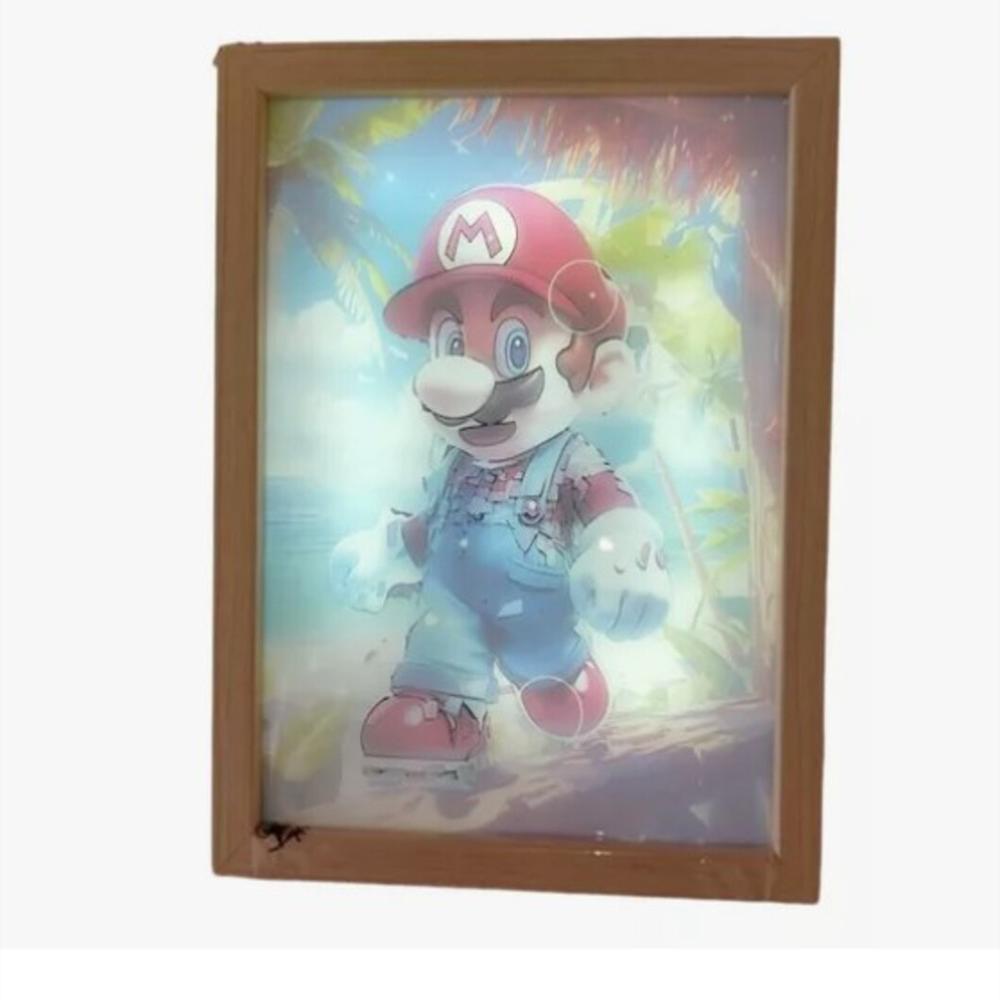 Lampara De Cuadro Con Diseños Mario