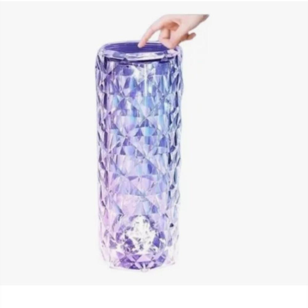 Lampara Cristal Diamante Colores Tactil Recargable