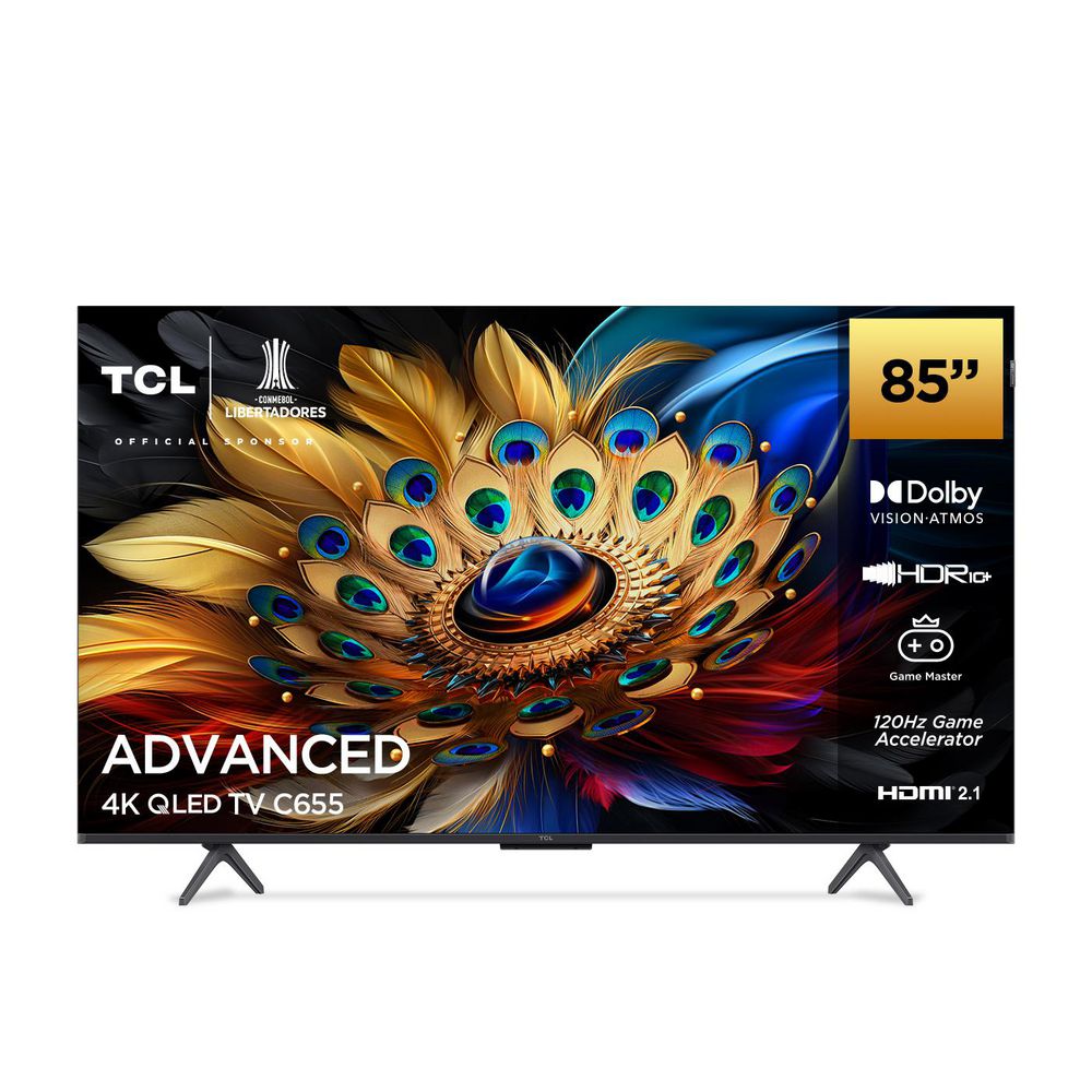 Televisor TCL 85 pulgadas QLED Uhd4K Smart TV 85C655