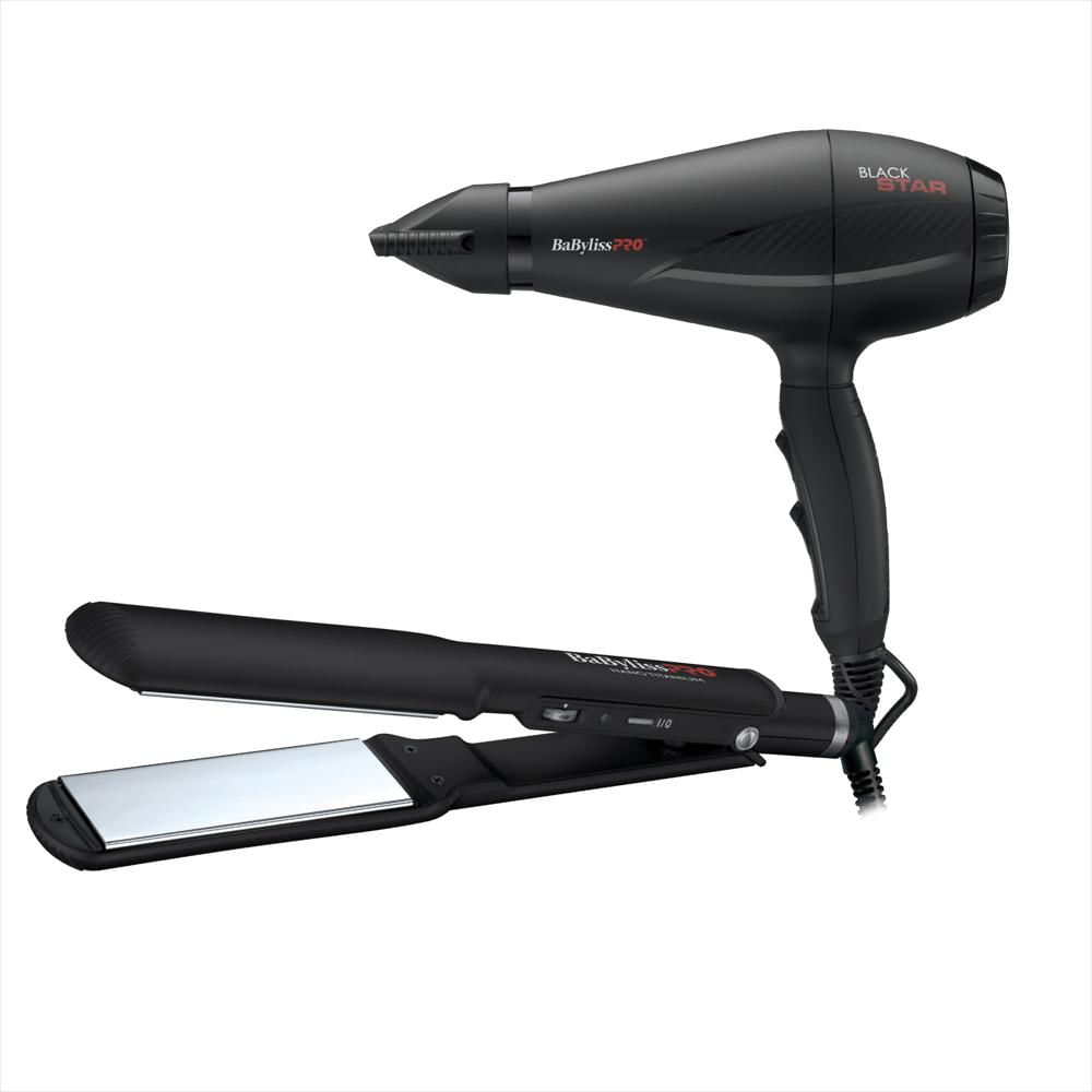 Combo Black Plancha 9559 + Secador Profesional Black Star