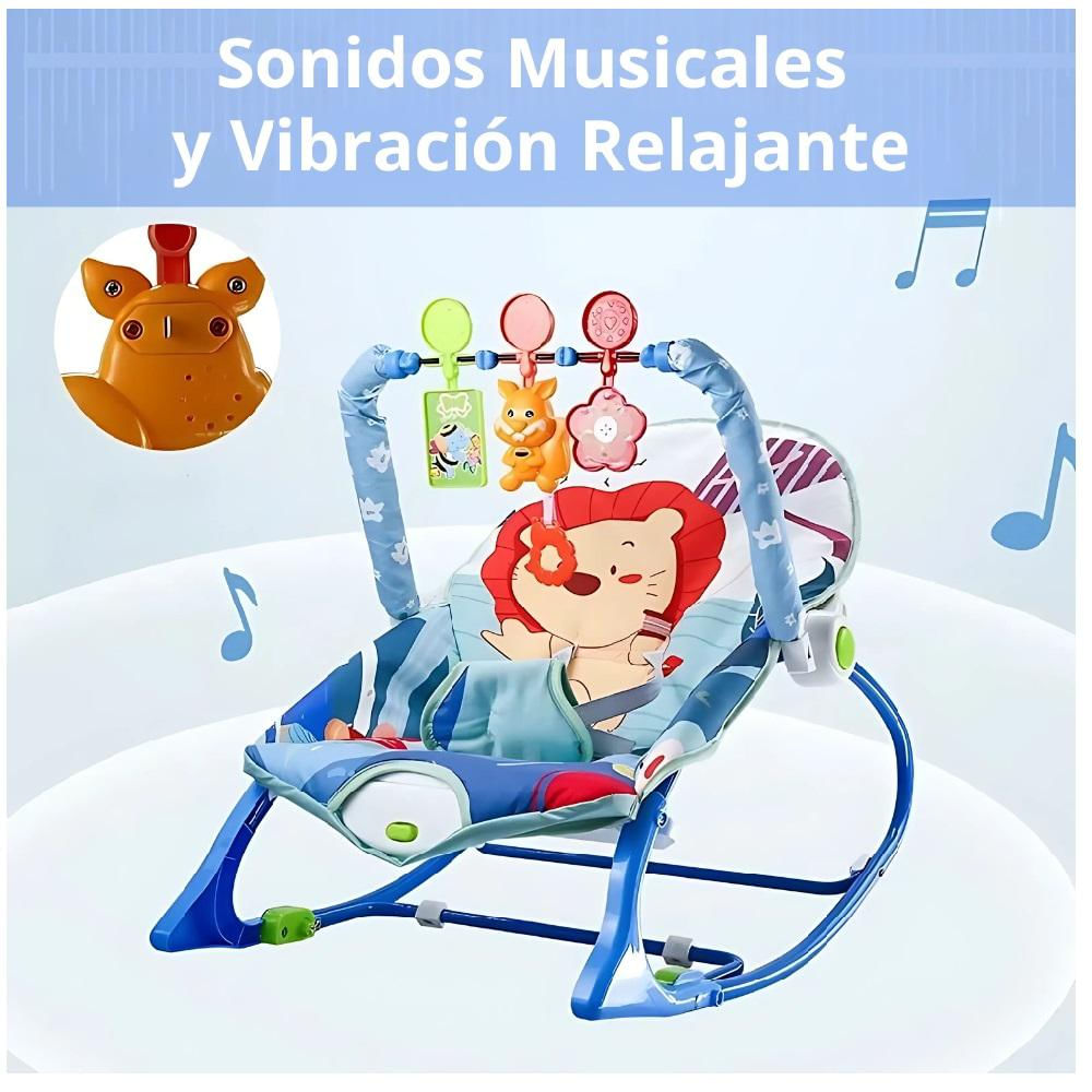 Silla Rocker Mecedora Para Bebes 3 En 1 De Bebe Hasta Niño Rosa img #3