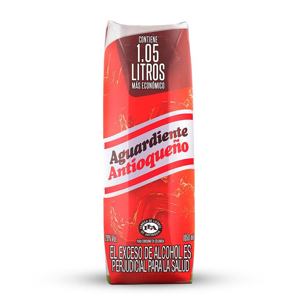 Aguardiente ANTIOQUENO rojo en caja (1050 ml)