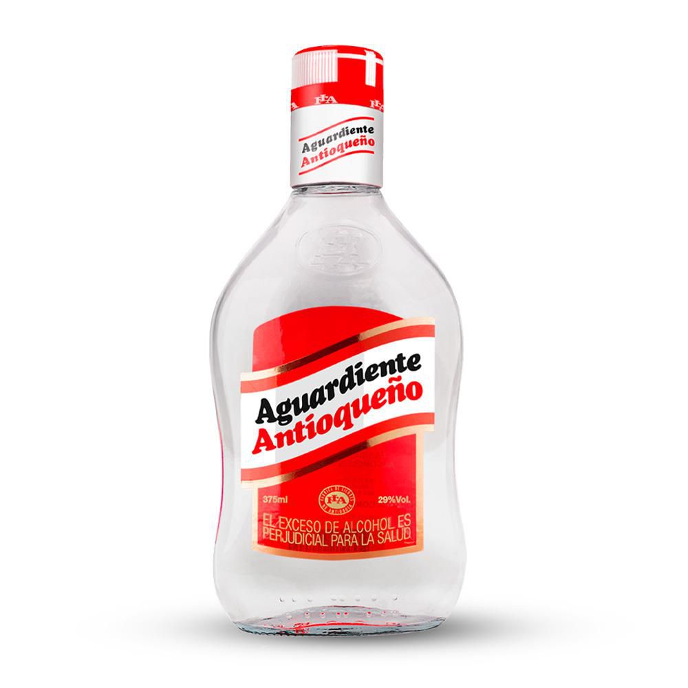 Aguardiente ANTIOQUENO rojo media (375 ml)