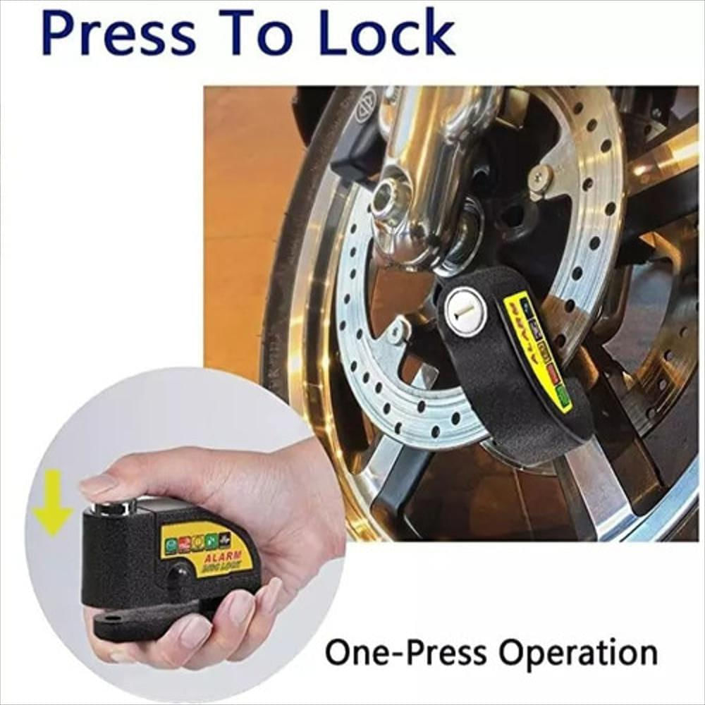 Candado Original Sky Freno De Disco Con Alarma Para Moto