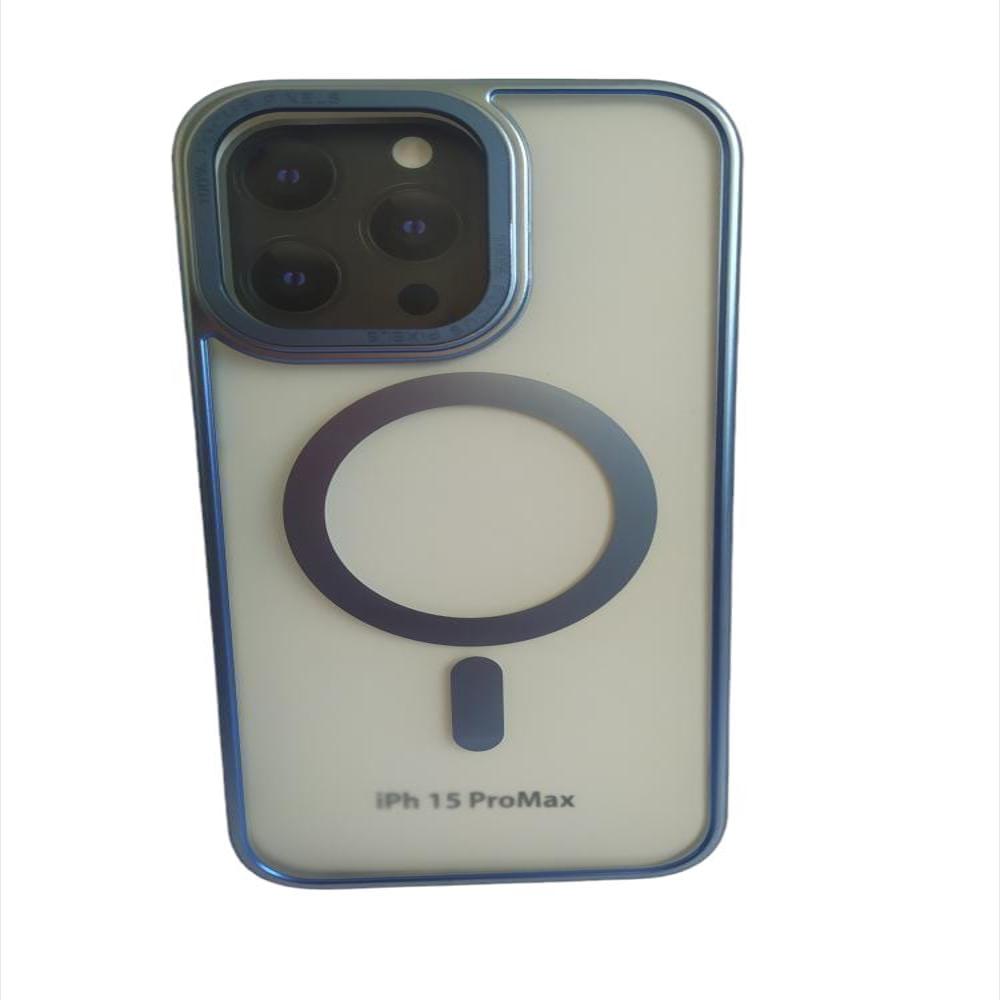Estuche Para Iphone 15 Pro Max Magsafe En Azul Claro